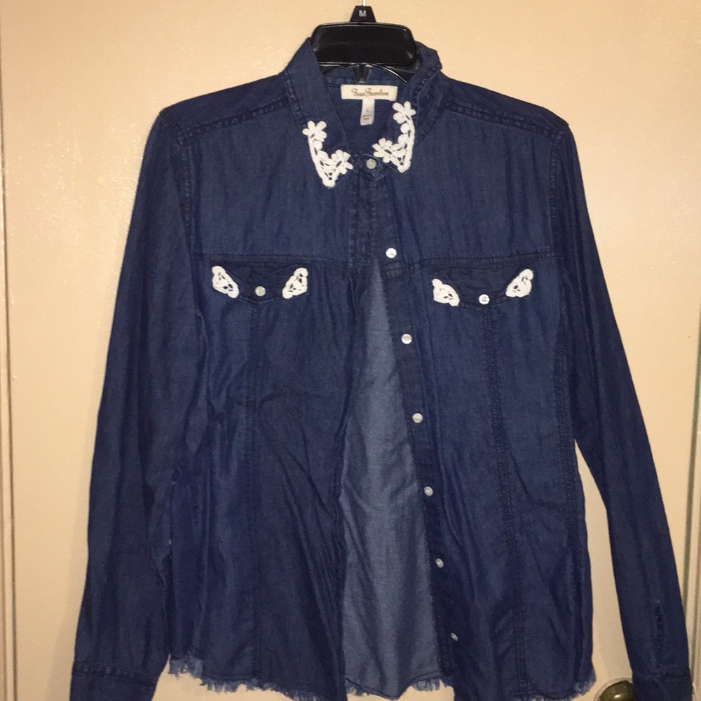 Navy Blue Button Up